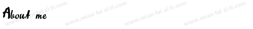 About me字体转换